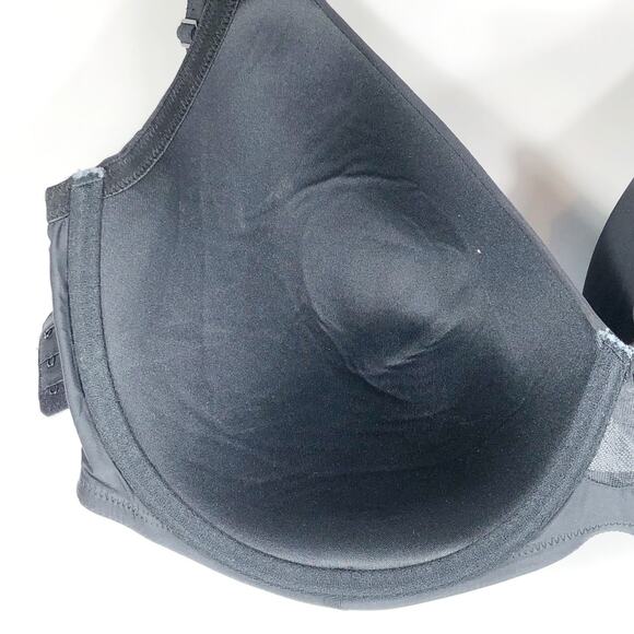Cacique 44G Bra Black Underwire Support Lane Bryant Plus Size Intimates 8 - Picture 5 of 7